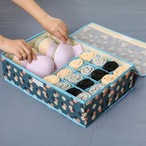 Collapsible Oxford Fabric Drawer Organizer Divider Closet <b>Storage</b> Containers <b>Box</b> for Underwear ,Ties,Bras, Socks, Lingerie - Product Image 6