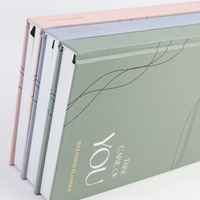 Carnet A5 personnalisé à couverture rigide, journal/agenda avec reliure cousue et service d'impression quotidienne sur papier offset