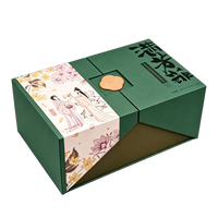 Boîte rigide pliante personnalisée avec impression quadricolore mate et gaufrage de luxe, en matériaux recyclés, pour emballage cadeau destiné aux petites entreprises