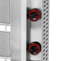 Machine à kebab commerciale Linkrich, grill rotatif automatique pour shawarma et doner kebab, en acier inoxydable, haute efficacité pour restaurant