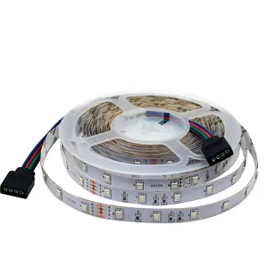 Ip20 65 esnek Led şerit işık Dc12V Smd 2835 3528 54Leds/m Rgb Led şerit işık kapalı dekorasyon renk değiştiren LED şerit