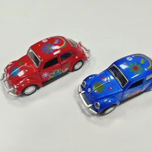 合金定制促销套装1:32奔驰商务警车压铸玩具车模型拉回汽车儿童玩具