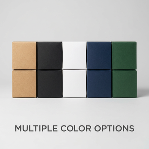 Scatole Regalo Quadrate in Cartone Kraft Bianco e Nero Pieghevoli per Piccoli Prodotti, Candele e Cosmetici - Product Image 2