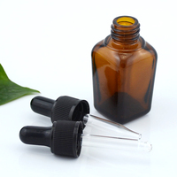Logo personnalisé carré huile essentielle pipette compte-gouttes 30ml/50ml/100ml bouteilles en verre givrage sérigraphie parfum carton fourni