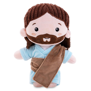 V428 Vente en gros Nouvelle conception Poupée Jésus en peluche douce Figurine religieuse personnalisée Jouet en peluche Jésus-Christ de dessin animé pour collectionneurs et fans - Product Image 1