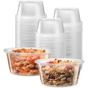 Custom PP Deli <b>Containers</b> 20oz Plastic Jar Deli <b>Container</b> Microwave Hot Soup Round <b>Clear</b> Takeout Plastic Deli Cup With Lid - Product Image 1