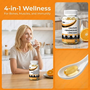 Capsules de calcium, magnésium, zinc et vitamine D3 en vrac pour la santé osseuse et musculaire - Product Image 3