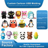 Clé USB personnalisée avec logo 3D en PVC, design de votre idée, forme de dessin animé, 4 Go, 8 Go, 32 Go, 64 Go, clé USB personnalisée