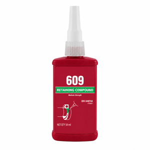609 Retaining Compound 50 ml Acrylic Adhesive Medium Strength Single Sided Sealant for Rubber Hose Connection - Product Image 1