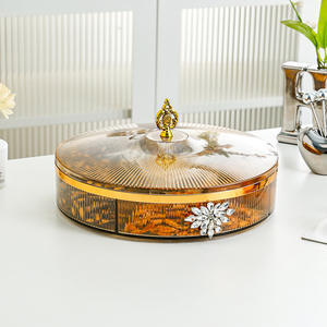 Nouvelle assiette de fruits salon Table basse ménage lumière sèche luxe boîte à bonbons écrou Snack en attente stockage scellé - Product Image 4