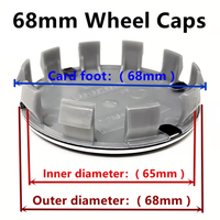 Enjoliveurs de roue 3D en ABS 56mm 60mm 68mm pour BMW E46 E39 E60 E90 E87 E53 X1 X2 X3 X4 X5 X6 X7 M3 M4 M5 M6