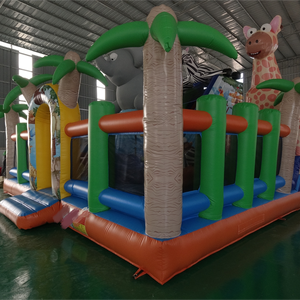 Chất lượng cao trượt <span class=keywords><strong>Inflatable</strong></span> Bouncer Combo động vật thế giới <span class=keywords><strong>Inflatable</strong></span> để bán - Product Image 2