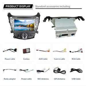 Voor <span class=keywords><strong>Hyundai</strong></span> Elantra 2014-2015 <span class=keywords><strong>Android</strong></span> 8' <span class=keywords><strong>2</strong></span> <span class=keywords><strong>DIN</strong></span> Stereo Multimedia Speler AHD Achteruitrijcamera - Product Image 5