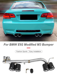 Tubos de escape de coche SYPES para <span class=keywords><strong>BMW</strong></span> Punta de escape E36 <span class=keywords><strong>E46</strong></span> 316i 318i 320i 325i 330i <span class=keywords><strong>330d</strong></span> Actualización de fibra de carbono M Punta de silenciador de rendimiento - Product Image 5
