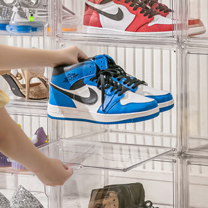 Transparent Shoe Storage Box Rectangle Dustproof Cover <b>Standing</b> Type For <b>Boots</b> Sneakers Organiser Thickened Hard Shell - Product Image 2