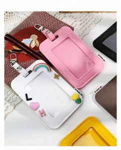 Nouveau porte-badge en feutre pour cartes de crédit, badges d'employés et certificats officiels avec cordon - Product Image 1