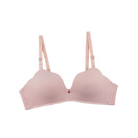 Soutien-gorge sans fil léger et sexy avec bretelles réglables et fermeture dorsale, lingerie féminine confortable et respirante en nylon