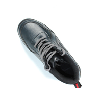 Chaussures de sécurité noires, confortables, de bonne qualité, vente en gros, chaussures de sécurité industrielles tendance pour hommes, travail