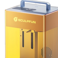 Máquina de Grabado Láser de Fibra Portátil CNC de Escritorio de 100W, Totalmente Cerrada, Mini, con Enfriamiento por Aire, 5000mm/s, para Metal, Plástico y Madera