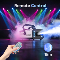 Machine à fumée 1200W RGB 6 LED colorées avec télécommande, effet de scène pour DJ, soirée, boîte de nuit, mariage