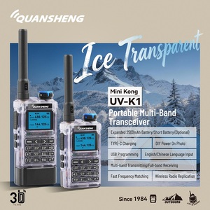 MINI <span class=keywords><strong>KONG</strong></span> UV-K1 Talkie-walkie VHF/UHF à batterie courte durée, transparent, avec CTCSS/DCS - Product Image 4