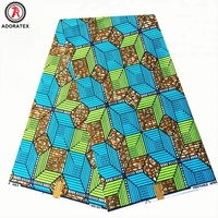 Tela Ankara 100% algodón de China con estampado inglés en bloque de cera