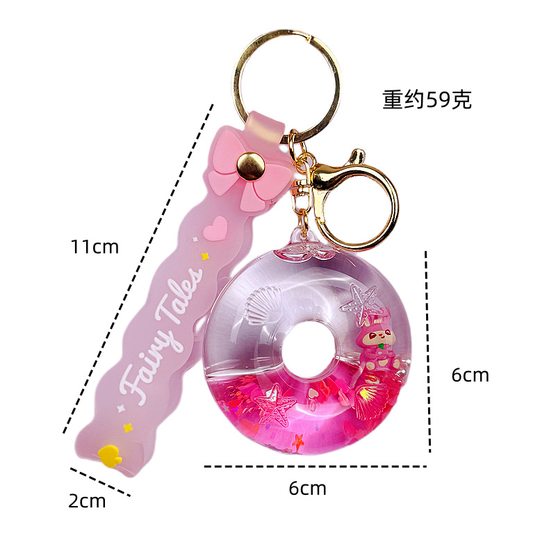 Acrylic Keyring - Creative Kawaii Rabbit & Strawberry Bear