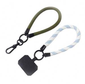 Custom Logo Keychain Wrist <b>Patch</b> Phone Lanyards Universal Short Nylon Mobile Phone Strap - Product Image 3