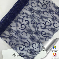 Tissu en dentelle suisse creuse sur mesure en gros, 100% polyester, dentelle française en tulle nigérian pour robe de soirée de mariage