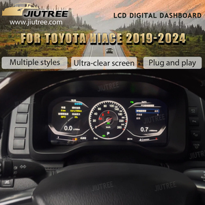 หน้าปัดดิจิตอล JIUTREE สำหรับรถยนต์ Toyota Hiace ปี 2019-2024 จอแสดงผล LCD แบบ Carplay สำหรับแผงหน้าปัดรถยนต์ จอแสดงผลเสมือนจริง แผงหน้าปัดดิจิตอล - Product Image 5
