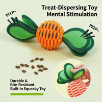 Jouet à mâcher interactif pour chien en TPU en forme de bonbon, couineur, pour le nettoyage des dents, personnalisable avec logo, vente en gros