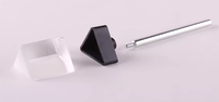 Produits d'enseignement de la physique pour le collège : Ensemble de miroirs plats avec support, prisme à lentille haute et support de miroir, pour lentilles concaves et convexes, Kit scientifique scolaire