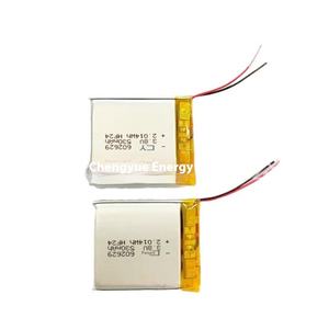 602629 Chengyue-530mah צעצועים קטנים סוללה מצב מוצק 5.5 x25x35 מ "מ 530 3.7v פולימר כיס ארוך - Product Image 5