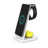 Nouvelles idées de produits Chargeur sans fil mobile 3 en 1 amovible 15W rapide pour iPhone Station de charge sans fil