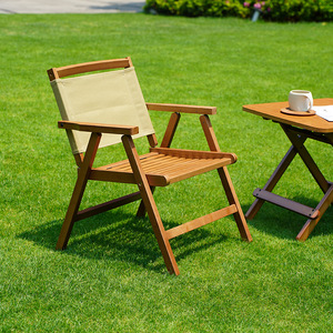 Silla de playa plegable para exteriores, color verde oliva, 51x43x60cm, plegable para picnic y camping - Product Image 4
