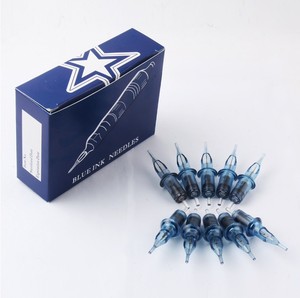 Aiguilles <span class=keywords><strong>de</strong></span> cartouche à encre bleue, avec Membrane, équipement <span class=keywords><strong>de</strong></span> tatouage OEM, nouvelle collection 2022 - Product Image 2