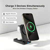 Nouvelle station de charge sans fil portable pliable 3 en 1 Chargeur sans fil magnétique pour iPhone Duo 18 17 Pro Max