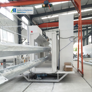 Máquina de Recubrimiento Electrostático en Polvo Industrial Personalizada, Automática, Controlada por PLC, con Horno de Curado para Postes de Luz Metálicos - Product Image 1