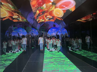 Écran interactif LED au sol, étanche IP66/IP67, taille personnalisable, affichage numérique publicitaire intérieur/extérieur, idéal pour centres commerciaux (5000 points de vente)