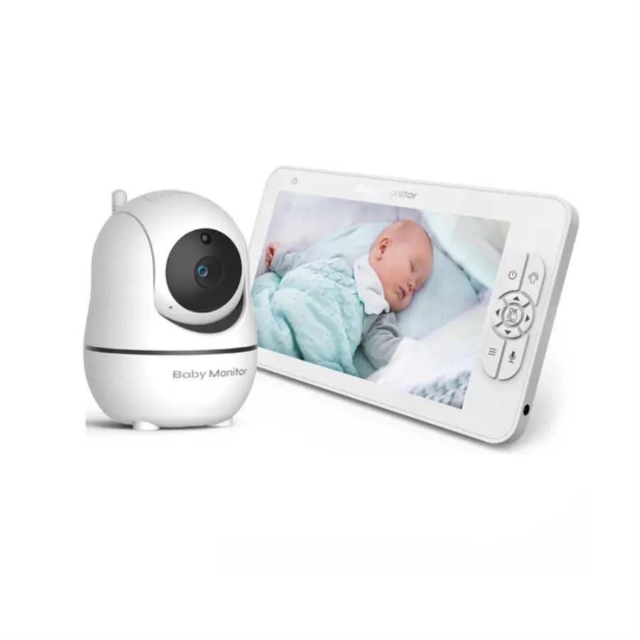 7.0inch Smart Digital Sleeping Temperature Monitoring 2 Way Audio Wireless Camera Night Vision Video Baby Monitor
