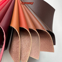 Cuir PU Nappa en microfibre 1,2 mm avec support tricoté, tissu imperméable résistant aux taches et durable pour l'ameublement automobile et les canapés