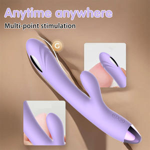 Kotak Mainan Seks Libo untuk Wanita Vibrator Silikon Tongkat Pijat Vibrator Wanita Sumbat Anal Vagina Produk Dewasa - Product Image 4