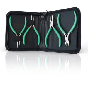 Professional Jewelers <b>Pliers</b> <b>Set</b> of 4 Stainless Steel Jewelry Making Hand Tools with Nylon Storage Case | GS1282 - Product Image 1