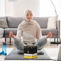 Haut-parleur Bluetooth Coranique Veilleuse Design Architectural Kaaba Coran Hajj Islamique pour Musulmans