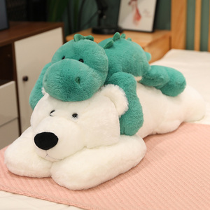 Venta al por mayor lindo Oso Polar dinosaurio y cerdo suave <span class=keywords><strong>Anime</strong></span> felpa almohadas PP algodón relleno Animal juguetes para niños - Product Image 3