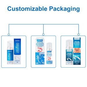 Dental <strong>Dentures</strong> Clear Aligner Retainer Cleaner Smile Find Kill 99%Bacteria Home Use Veneer Foam <strong>Toothpaste</strong> Teeth Aligner Cleaner - Product Image 2
