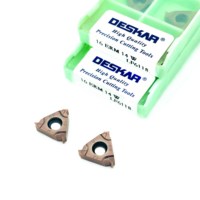 DESKAR 16ERM1.0ISO/AG60/14W 16IRM1.0ISO/AG60/14W LF6118 Plaquette de filetage indexable en carbure pour machine-outil CNC