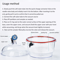 Équipement de laboratoire de chimie de haute qualité en plastique 150mm four en plastique 250mm dessiccateur sous vide de séchage scellé