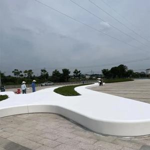 Banco GRC moderno para campo de golf, área de descanso, antideslizante, de gama alta, cómodo, deportivo, zona de ocio, decoración de asientos al aire libre, a prueba de hierba - Product Image 1