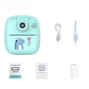 Appareil photo instantané pour enfants, dessin animé, 48 millions de pixels, papier photo numérique pour garçons et filles, mini appareil photo, écran de 2,4 pouces, 180 degrés de largeur - Product Image 1